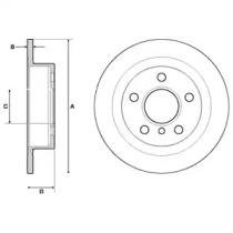 MINI Тормозной диск MINI (F55) Cooper S 13- Mini Cooper Delphi bg4706c