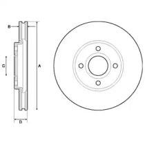 Тормозной диск Delphi bg4715c