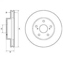 Тормозные диски крашеные Toyota Hilux Delphi bg4758c