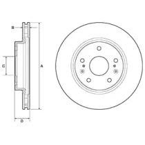 Тормозной диск Suzuki SX4, Vitara Delphi bg4764c