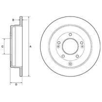 Тормозной диск Delphi bg4767c