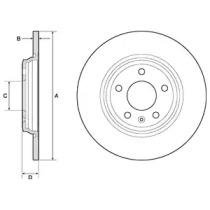 Гальмівний диск Audi A4 Delphi bg4800c