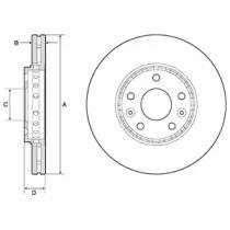 Тормозной диск Delphi bg4815c