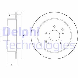 Тормозной диск Delphi bg4940c