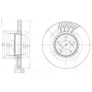 Тормозной диск пер. пр. Lexus GS 05- Lexus GS Delphi bg9012