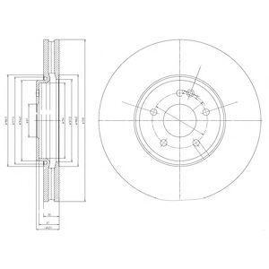 Диск тормозной передний Delphi bg9020
