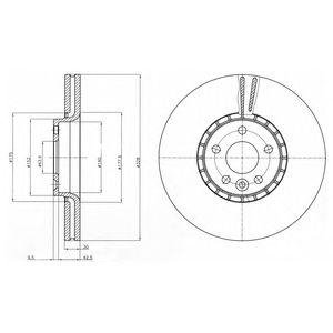Тормозной диск Delphi bg9085