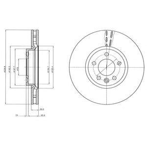 VW Диск тормозной передний.T5,6 09- Delphi bg9106