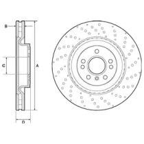 Тормозной диск Mercedes M-Class, GL-Class, GLE-Class, GLS-Class Delphi bg9149c