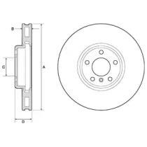 Купить BMW диск тормозной перед..F10,6,7F 01 10- BMW F10, F13, F01, F04, F12, F07, F11, F06 Delphi bg9155c (фото1) подбор по VIN коду, цена 4335 грн.