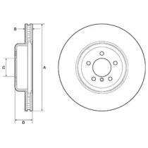 Купить Тормозной диск BMW F30, F32, F31, F33, F34, F36 Delphi bg9158c (фото1) подбор по VIN коду, цена 4992 грн.