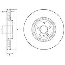 Гальмівний диск Audi A7, A6, A8, Q5 Delphi bg9171c