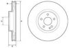 Купити Гальмівний диск Mercedes Vito, V-Class Delphi bg9174c (фото1) підбір по VIN коду, ціна 3609 грн.