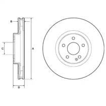 Гальмівний диск Mercedes Vito, V-Class Delphi bg9174c