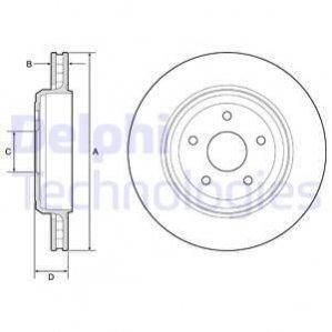 Тормозные диски Jeep Grand Cherokee Delphi bg9214c