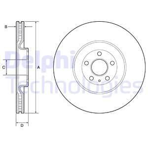 Тормозной диск Volvo XC90 Delphi bg9233c