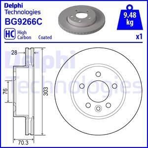 Тормозные диски Delphi bg9266c