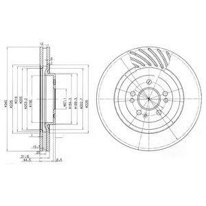 Тормозные диски Mercedes M-Class Delphi bg9759