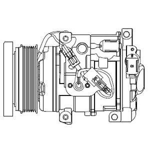 Компресор кондиціонера Delphi cs20508