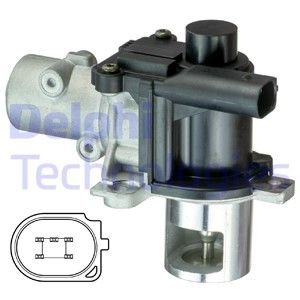 Клапан рециркуляции Renault Kangoo, Nissan Note, Renault Scenic, Megane, Clio, Nissan Qashqai, Dacia Logan, Nissan Micra, Renault Laguna, Nissan Tiida, Renault Twingo Delphi eg1042512b1