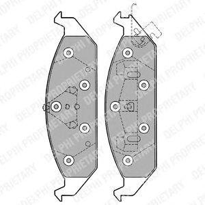 Купить Тормозные колодки, дисковые Dodge Avenger Delphi lp1161 (фото1) подбор по VIN коду, цена 1273 грн.