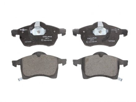 Комплект тормозных колодок из 4 шт. дисков SAAB 9-5, 9-3, Opel Astra, Zafira Delphi lp1309