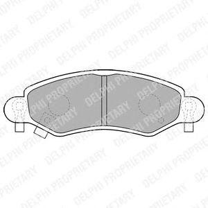Тормозные колодки, дисковые Delphi lp1500