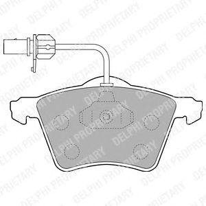 A_ГАЛЬМІВНІ КОЛОДКИ ДИСКОВІ VW T4 "F "90-03 Delphi lp1529