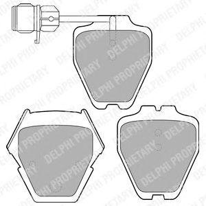 Купить Тормозные колодки дисковые Audi A8, A6, Allroad Delphi lp1633 (фото1) подбор по VIN коду, цена 1738 грн.