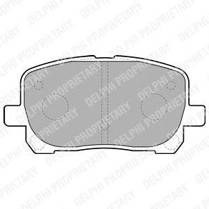 Тормозные колодки дисковые TOYOTA Avensis Verso "F "01-05 Delphi lp1711