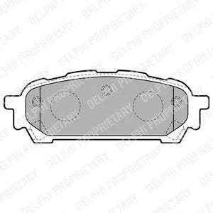 Купити ГАЛЬМІВНІ КОЛОДКИ ДИСКОВІ Subaru Forester, Impreza Delphi lp1822 (фото1) підбір по VIN коду, ціна 1122 грн.