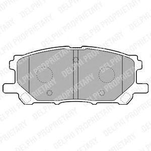 Комплект тормозных колодок из 4 шт. дисков Delphi lp1823