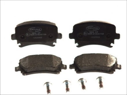 Комплект тормозных колодок из 4 шт. дисков Lancia Delta, Audi A6, Fiat Punto, Audi A8, A4 Delphi lp1824
