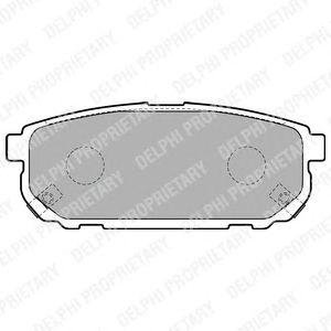 Купить Тормозные колодки дисковые KIA Sorento Delphi lp1850 (фото1) подбор по VIN коду, цена 947 грн.