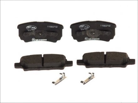 Комплект тормозных колодок из 4 шт. дисков Mitsubishi Galant, Colt, Pajero, Hyundai Galloper Delphi lp1852