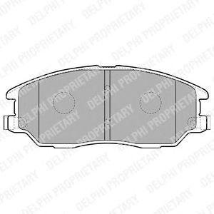 Тормозные колодки, дисковые Hyundai Terracan, KIA Carnival, SsangYong Kyron, Hyundai I20 Delphi lp1857