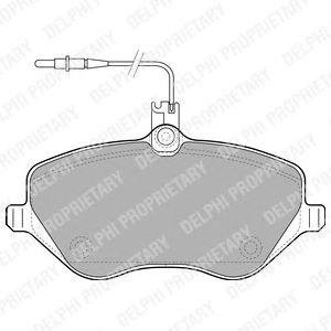 Гальмівні колодки дискові CITROEN/PEUGEOT C5/C6/607/407 "F "04>> Citroen C5, Peugeot 607, 407, Citroen C6 Delphi lp1891