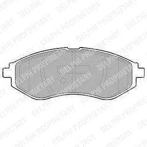 Комплект тормозных колодок из 4 шт. дисков Delphi lp1895