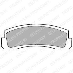 Купить Комплект тормозных колодок из 4 шт. дисков Lada Niva Delphi lp189 (фото1) подбор по VIN коду, цена 565 грн.