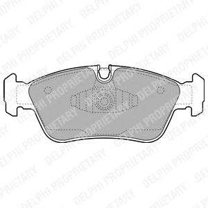 Тормозные колодки дисковые BMW 1(E81)/3(E90) "F "05-15 Delphi lp1925