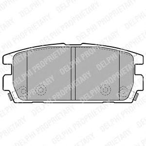 Купить Тормозные колодки, дисковые Hyundai Terracan Delphi lp1930 (фото1) подбор по VIN коду, цена 1073 грн.