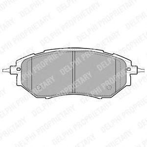 Купить Тормозные колодки дисковые Subaru Legacy, Tribeca, Outback, Forester Delphi lp1941 (фото1) подбор по VIN коду, цена 1706 грн.