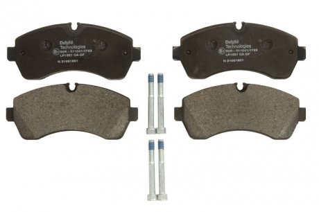 Комплект тормозных колодок из 4 шт. дисков Mercedes W906, Vito, Volkswagen Crafter, Mercedes V-Class Delphi lp1981