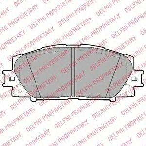 Тормозные колодки дисковые TOYOTA Yaris "F "05>> Delphi lp2006