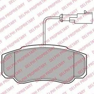 Тормозные колодки, дисковые Volkswagen Sharan Delphi lp2054