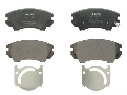 Комплект тормозных колодок из 4 шт. дисков SAAB 9-5, Opel Astra, Insignia, Zafira, Chevrolet Malibu Delphi lp2081