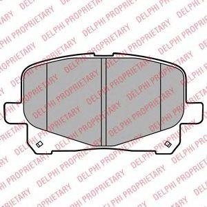 Купить A_тормозные колодки дисковые TOYOTA Previa "F "00-03 Toyota Previa Delphi lp2129 (фото1) подбор по VIN коду, цена 946 грн.