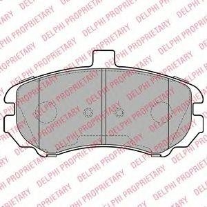 Купить A_тормозные колодки дисковые HYUNDAI Elantra "F "03-05 Hyundai Elantra Delphi lp2150 (фото1) подбор по VIN коду, цена 1192 грн.