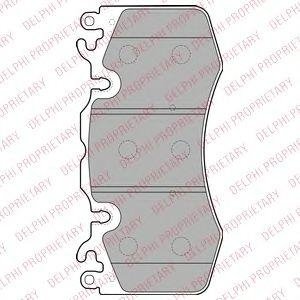 Тормозные колодки дисковые Delphi lp2187