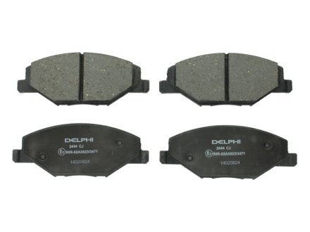 Комплект тормозных колодок из 4 шт. дисков Skoda Fabia, Volkswagen Polo, Skoda Rapid Delphi lp2444